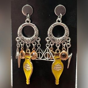 SGC619 handmade Harry Potter Felix Felicis potion earrings